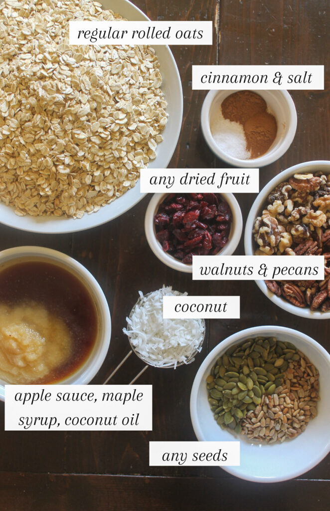 Maple Pecan Applesauce Granola - Sungrown Kitchen