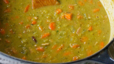 Crockpot Ham Split-Pea Soup - Flipped-Out Food