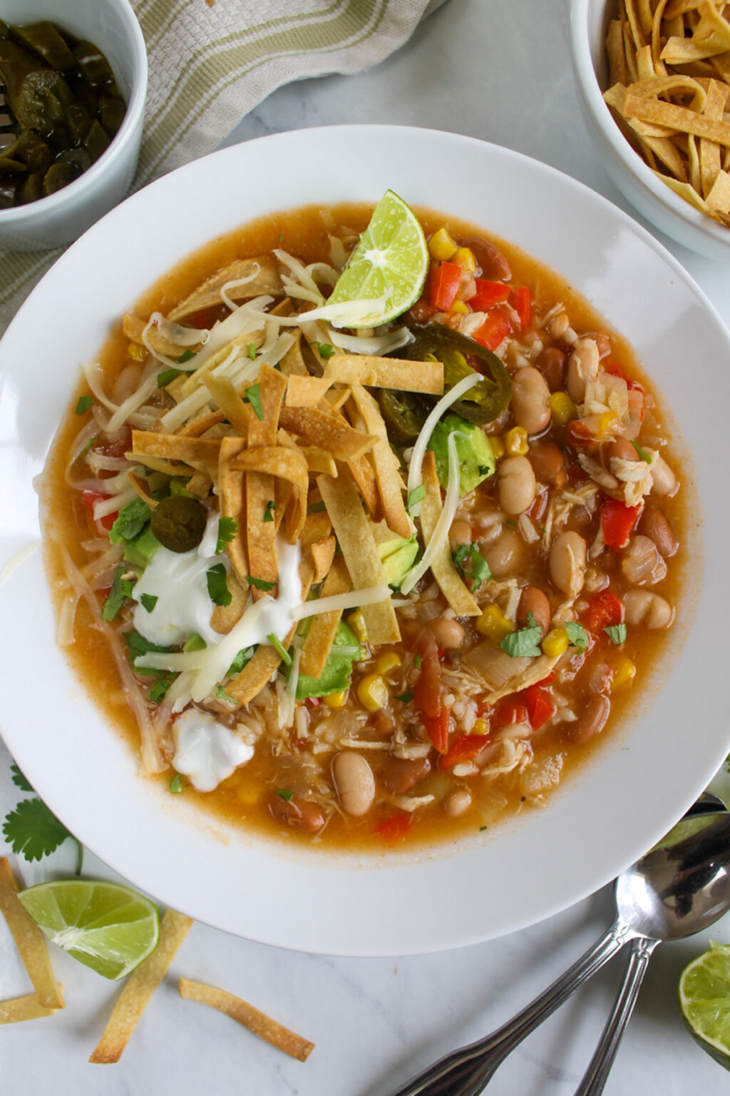 30 Minute Chicken Tortilla Soup - Sungrown Kitchen