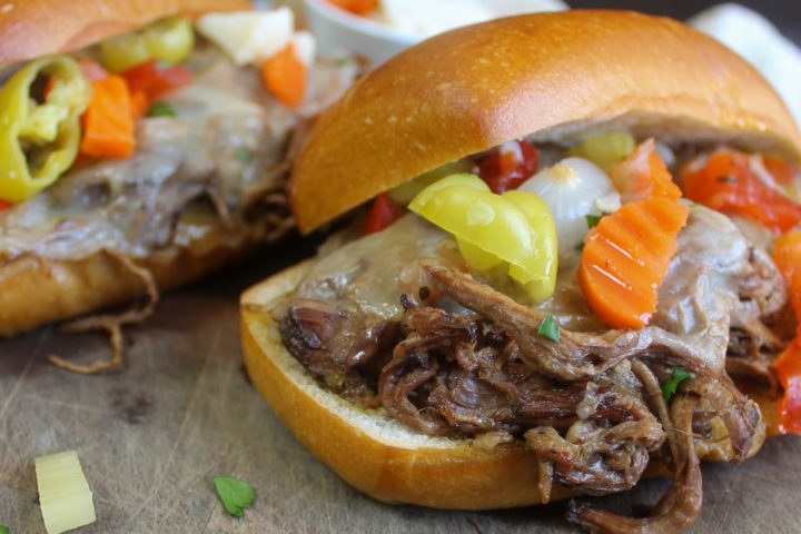 Italian Beef Sandwiches with Giardiniera - Slow Cooker - Sungrown Kitchen