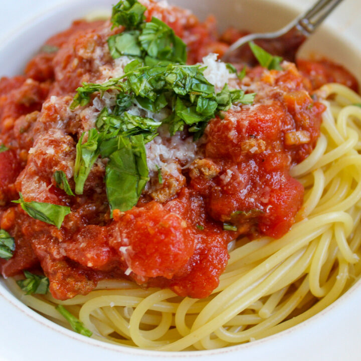 Mom's Homemade Spaghetti - Sungrown Kitchen