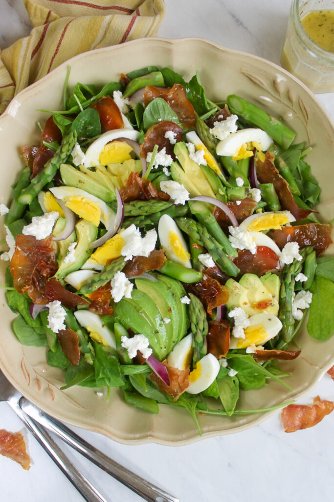 Spring Asparagus Salad with Crispy Prosciutto - Sungrown Kitchen