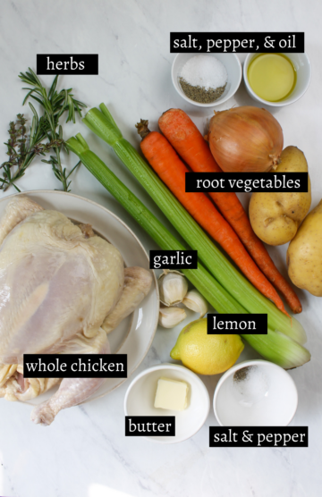 Whole Roasted Chicken with Root Vegetables and Couscous - Sungrown Kitchen