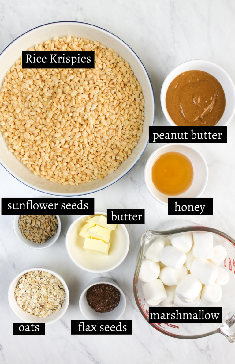 Peanut Butter Protein Rice Krispies Treats - Sungrown Kitchen