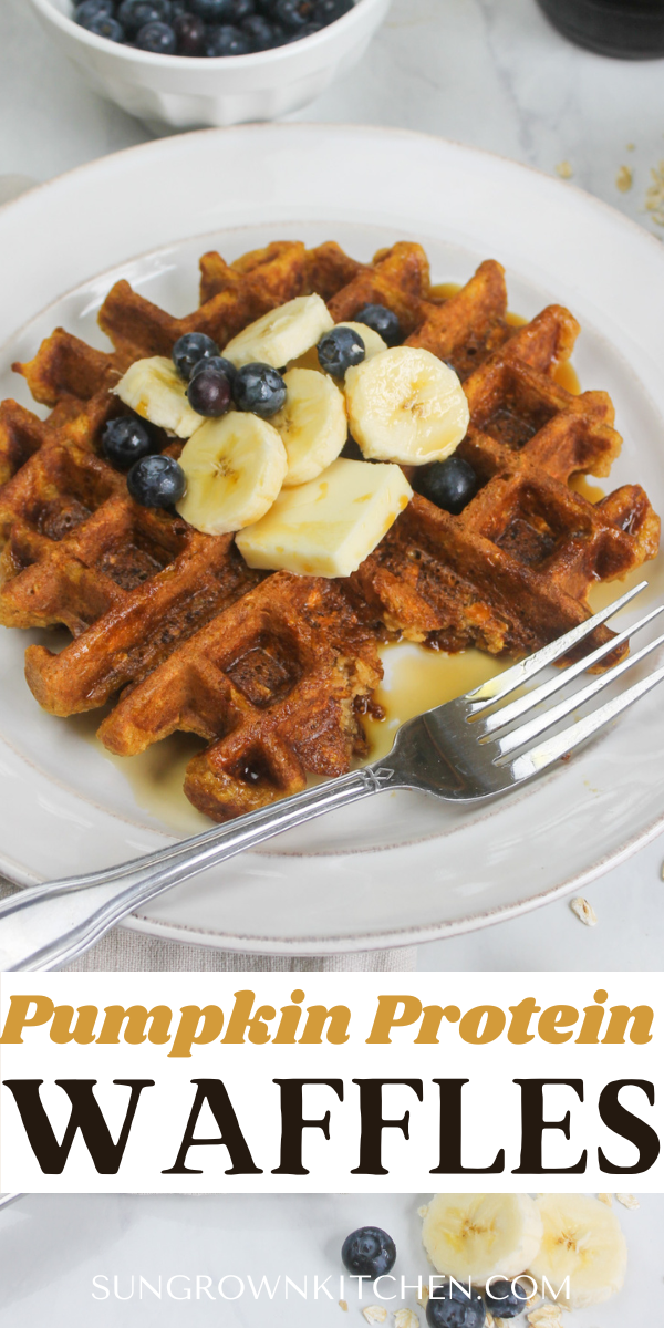 Pumpkin Protein Waffles - Sungrown Kitchen