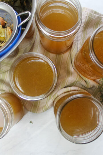 Homemade Chicken Stock From Bones And Vegetable Scraps Sungrown Kitchen   Chicken Stock From Bones And Vegetable Scraps 9 360x540 