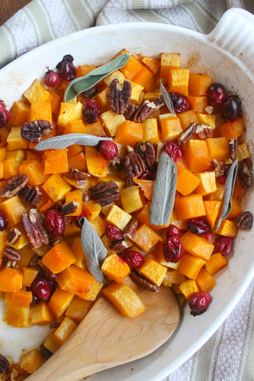 Maple Roasted Butternut Squash With Cranberries And Pecans Sungrown Kitchen 9441