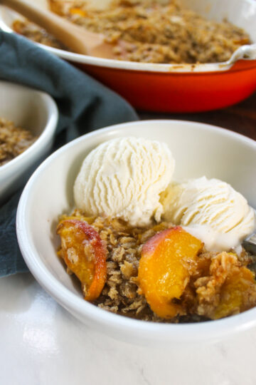 Healthier Peach Crisp - Sungrown Kitchen